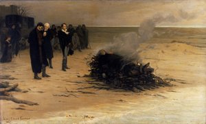El funeral de Shelley de Louis Edouard Fournier